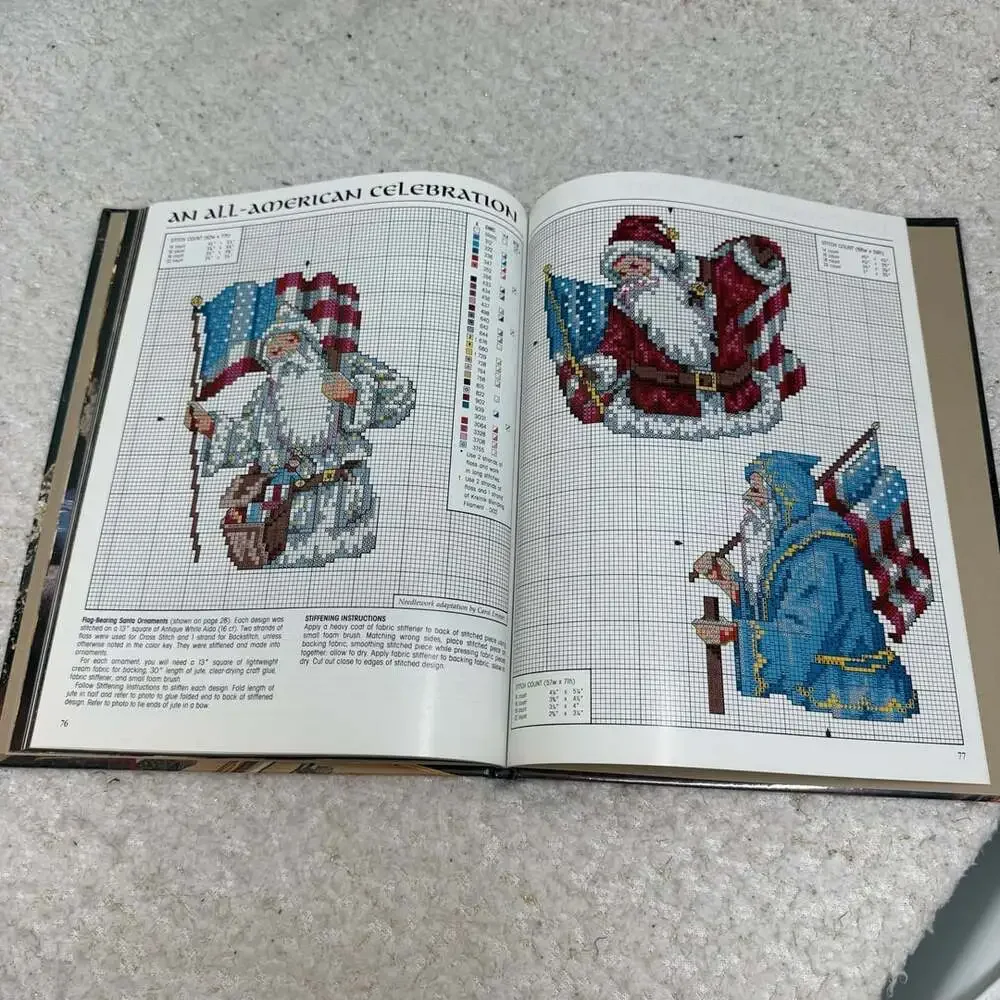 Leisure Arts Down Santa Claus Lane Hardcover Book